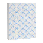 Bows & Ribbons Pattern VII Baby Blue Canvas Print Gallery Image 8