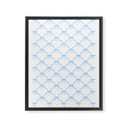 Bows & Ribbons Pattern VII Baby Blue Framed Canvas Print Gallery Image 8