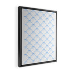 Bows & Ribbons Pattern VII Baby Blue Framed Canvas Print Gallery Image 2
