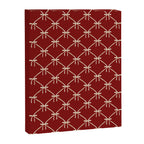 Bows & Ribbons Pattern XI Ruby Red Canvas Print Gallery Image 8