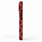 Bows & Ribbons Pattern XI Ruby Red iPhone Case Gallery Image 2