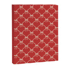 Bows & Ribbons Pattern XII Cherry Red Canvas Print Gallery Image 8