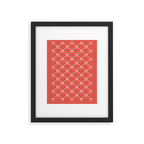 Bows & Ribbons Pattern XIII Bright Red Framed Art Print Gallery Image 6