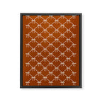 Bows & Ribbons Pattern XIV Rust Framed Canvas Print Gallery Image 8