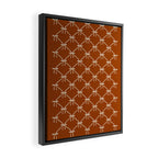 Bows & Ribbons Pattern XIV Rust Framed Canvas Print Gallery Image 2