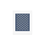Bows & Ribbons Pattern XLIII Neutral Blue Art Print Gallery Image 1