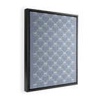 Bows & Ribbons Pattern XLIV Light Pastel Blue Framed Canvas Print Gallery Image 2