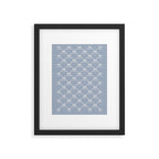 Bows & Ribbons Pattern XLIV Light Pastel Blue Framed Art Print Gallery Image 6