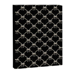 Bows & Ribbons Pattern XLVII Black and White Canvas Print Gallery Image 8