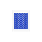 Bows & Ribbons Pattern XLVIII Bright Blue Art Print Gallery Image 1