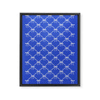 Bows & Ribbons Pattern XLVIII Bright Blue Framed Canvas Print Gallery Image 8