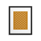 Bows & Ribbons Pattern XVIII Orange Framed Art Print Gallery Image 6