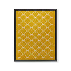 Bows & Ribbons Pattern XX Golden Yellow Framed Canvas Print Gallery Image 8