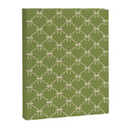 Bows & Ribbons Pattern XXIII Olive Green Canvas Print Gallery Image 8