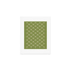 Bows & Ribbons Pattern XXIII Olive Green Art Print Gallery Image 1