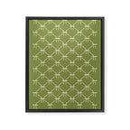 Bows & Ribbons Pattern XXIII Olive Green Framed Canvas Print Gallery Image 8