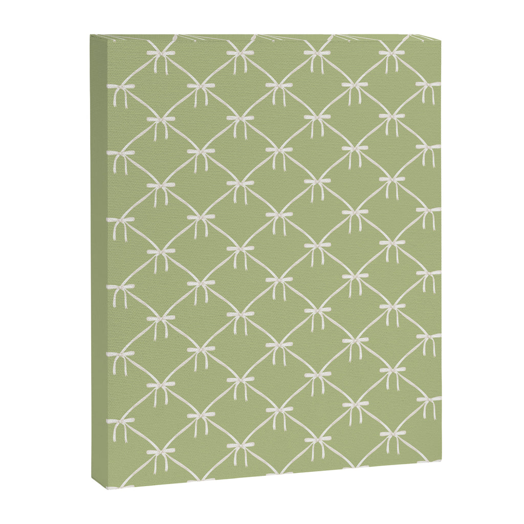 Bows & Ribbons Pattern XXIV Pastel Green Canvas Print Gallery Image 8