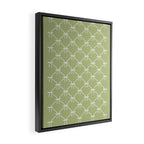Bows & Ribbons Pattern XXIV Pastel Green Framed Canvas Print Gallery Image 2