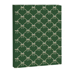 Bows & Ribbons Pattern XXV Dark Forest Green Canvas Print Gallery Image 8