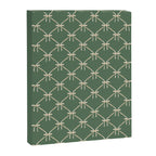 Bows & Ribbons Pattern XXVI Natural Green Canvas Print Gallery Image 8
