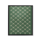 Bows & Ribbons Pattern XXVI Natural Green Framed Canvas Print Gallery Image 8