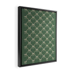 Bows & Ribbons Pattern XXVI Natural Green Framed Canvas Print Gallery Image 2