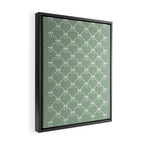 Bows & Ribbons Pattern XXVII Sage Green Framed Canvas Print Gallery Image 2