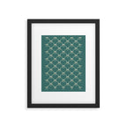 Bows & Ribbons Pattern XXXI Teal Green Framed Art Print Gallery Image 6