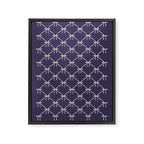 Bows & Ribbons Pattern XXXII Dark Lavender Purple Framed Canvas Print Gallery Image 8