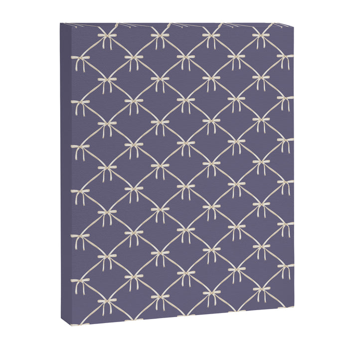 Bows & Ribbons Pattern XXXIII Neutral Lavender Purple Canvas Print Gallery Image 1