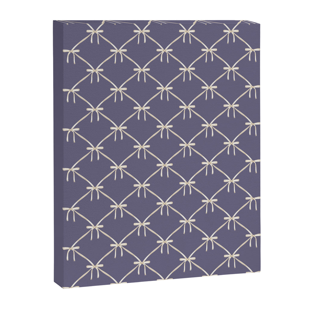 Bows & Ribbons Pattern XXXIII Neutral Lavender Purple Canvas Print Gallery Image 8