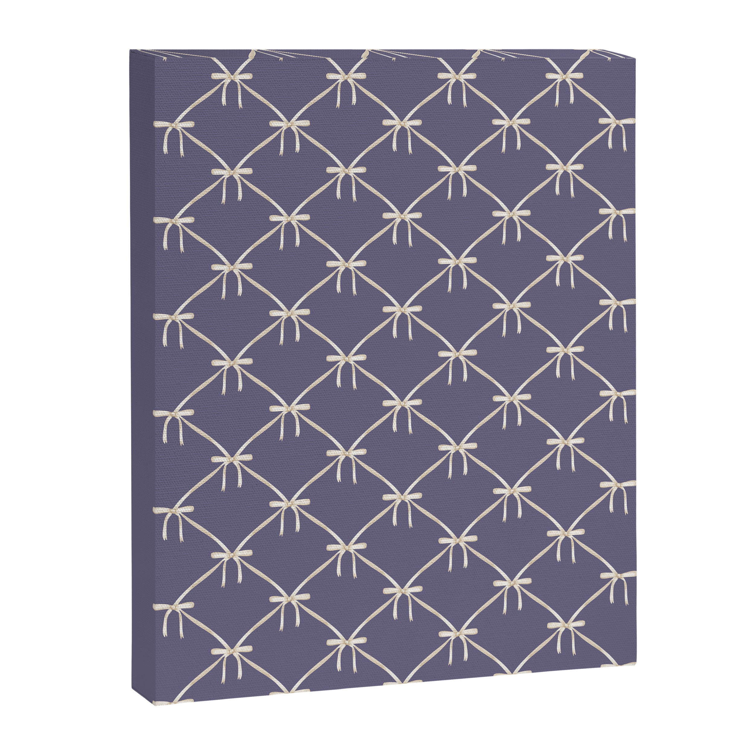 Bows & Ribbons Pattern XXXIII Neutral Lavender Purple Canvas Print Gallery Image 8
