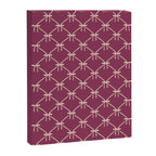Bows & Ribbons Pattern XXXIII Plum Purple Canvas Print Gallery Image 8