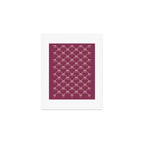 Bows & Ribbons Pattern XXXIII Plum Purple Art Print Gallery Image 1