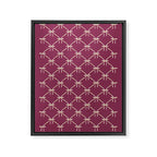 Bows & Ribbons Pattern XXXIII Plum Purple Framed Canvas Print Gallery Image 8