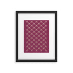 Bows & Ribbons Pattern XXXIII Plum Purple Framed Art Print Gallery Image 6