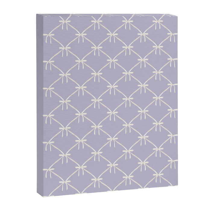 Bows & Ribbons Pattern XXXIV Pastel Lavender Purple  Canvas Print Gallery Image 1