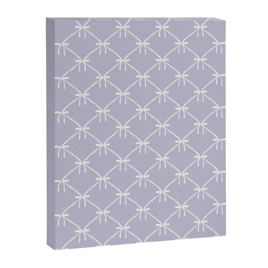 Bows & Ribbons Pattern XXXIV Pastel Lavender Purple  Canvas Print Gallery Image 8