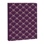 Bows & Ribbons Pattern XXXV Dark Purple Canvas Print Gallery Image 8