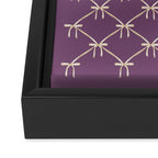 Bows & Ribbons Pattern XXXVI Lavender Purple Framed Canvas Print Gallery Image 3