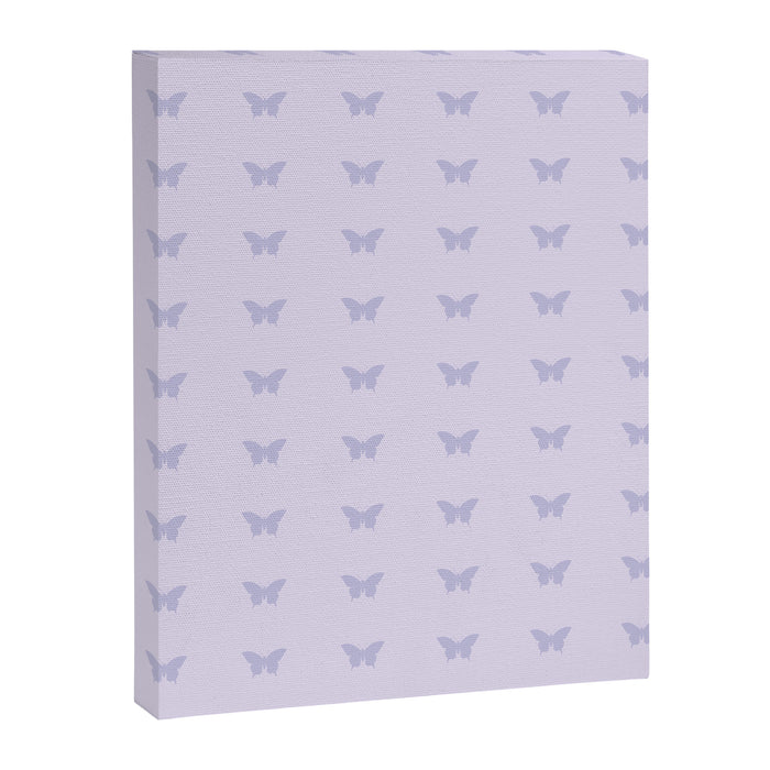 Butterfly Pattern - Lilac Purple Canvas Print Gallery Image 1