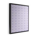 Butterfly Pattern - Lilac Purple Framed Canvas Print Gallery Image 2