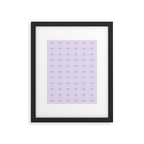 Butterfly Pattern - Lilac Purple Framed Art Print Gallery Image 6