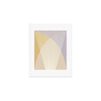 Cecilia Shapes I - Neutral Yellow and Purple Art Print Gallery Image 1