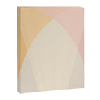 Cecilia Shapes II - Neutral Orange and Pink Canvas Print Gallery Image 8