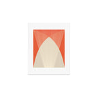 Cecilia Shapes III - Bright Red Art Print Gallery Image 1