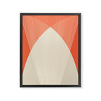Cecilia Shapes III - Bright Red Framed Canvas Print Gallery Image 8