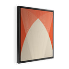 Cecilia Shapes III - Bright Red Framed Canvas Print Gallery Image 2