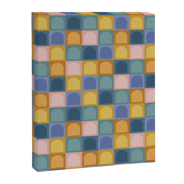 Checkered Arch Pattern II Canvas Print Gallery Image 1