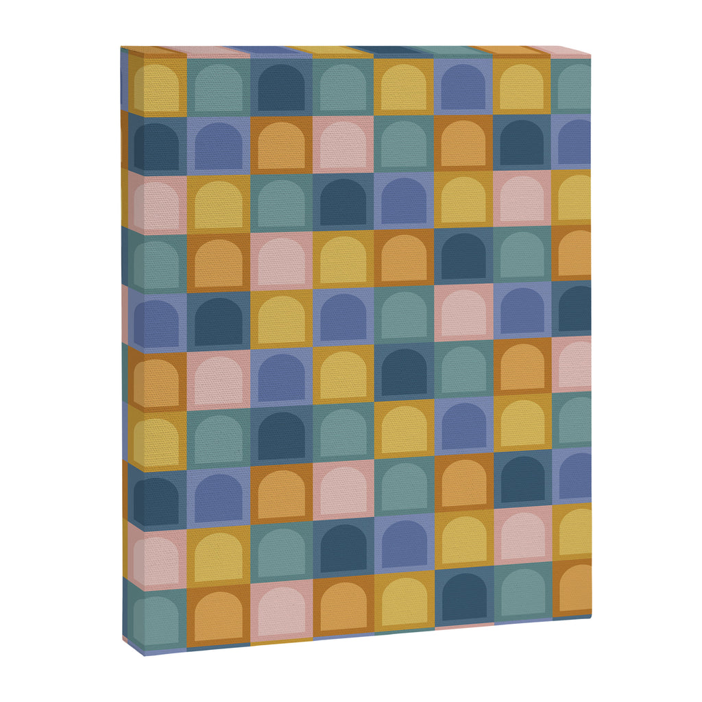 Checkered Arch Pattern II Canvas Print Gallery Image 8